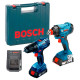 Дриль-шурупокрут Bosch GSR 180 Li з гайкокрутом GDX 180 Li, 2 акб 1,5 Ah