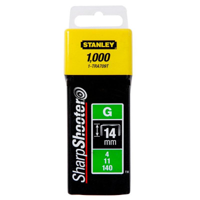 Скобы Stanley для степлера Heavy Duty, тип G, высота 14 мм, 1000 шт