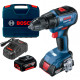 Акумуляторний дриль-шурупокрут Bosch GSR 18V-50 Professional, 1 акб 2 Ah, 1 акб 5 Ah