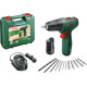 Акумуляторний дриль-шурупокрут Bosch EasyDrill 1200, 2 акб PBA 12V 1.5 Ah, набір свердел та насадок для закручування