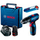 Ударная дрель-шуруповерт Bosch GSB 120-Li Professional, фонарик GLI 12V-300, 2 акб GBA 12V 2.0Ah
