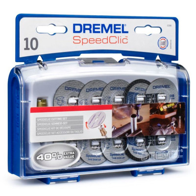 Набір насадок Dremel для різання EZ SpeedClic, 11 шт (SC 690) Набір насадок Dremel для різання EZ SpeedClic, 11 шт (SC 690)