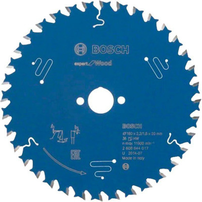Пильный диск Bosch Expert for Wood 160×2,2×20, 36 ATB