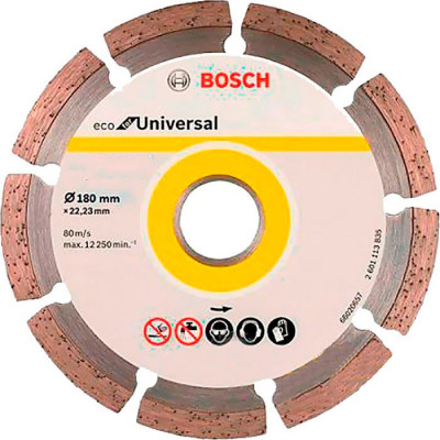 Алмазний круг Bosch ECO Universal 180×22,23 мм, 10 шт