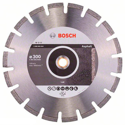 Алмазний диск Bosch Standard for Asphalt, 300-20/25,4 мм