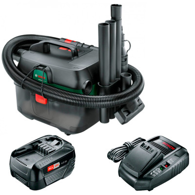 Акумуляторний пилосос Bosch AdvancedVac 18V-8, 1 акб PBA 18V 4.0Ah W-C, з/п AL 1830 CV