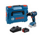 Акумуляторний дриль-шуруповерт Bosch GSB 18V-65 Professional, акб GBA 18V 4.0 Ah, з/п GAL 18V-40, в L-BOXX