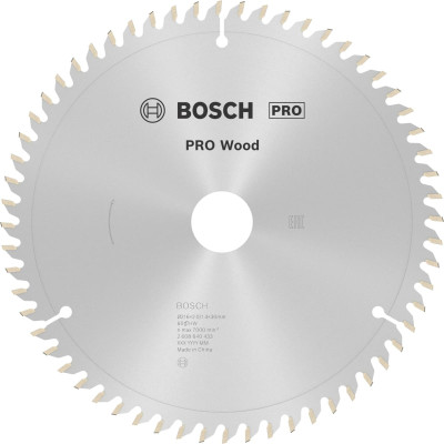 Пиляльний диск Bosch PRO Wood 216х2.0х30 мм, 60 ATB/N Пиляльний диск Bosch PRO Wood 216х2.0х30 мм, 60 ATB/N