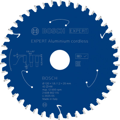 Пиляльний диск Bosch Expert 120x1.8/1.2x20 мм T42