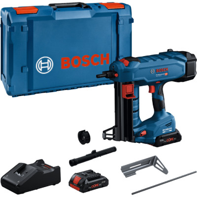 Акумуляторний цвяхозабивач Bosch Pro GNB 18V-40, з 2 акб 4 Ah та з/п, у XL-Boxx