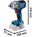 Акумуляторний ударний гайковерт Bosch Pro GDS 18V-450 PC, з 2 акб 4 Ah та з/п GAL 18V-40, у L-Bохх 136 Акумуляторний ударний гайковерт Bosch Pro GDS 18V-450 PC, з 2 акб 4 Ah та з/п GAL 18V-40, у L-Bохх 136
