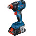 Акумуляторний ударний гайковерт Bosch Pro GDX 18V-200, з акб 4 Ah та з/п GAL 18V-40