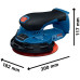 Акумуляторна ексцентрикова шліфмашина Bosch Pro GEX 18V-150-3, з акб 4 Ah та з/п GAL 18V-40, у L-Bохх 162
