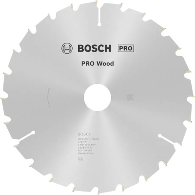 Пиляльний диск Bosch PRO Wood 216×2×30, 24 зуба