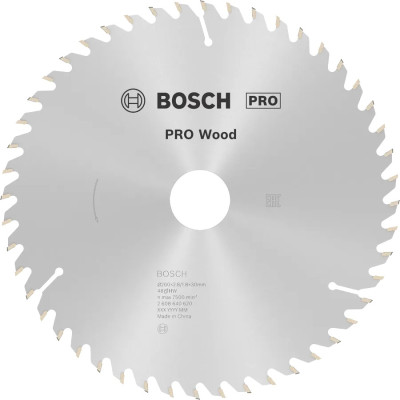 Пиляльний диск Bosch PRO Wood 200×2,8×30 мм, 48 ATB