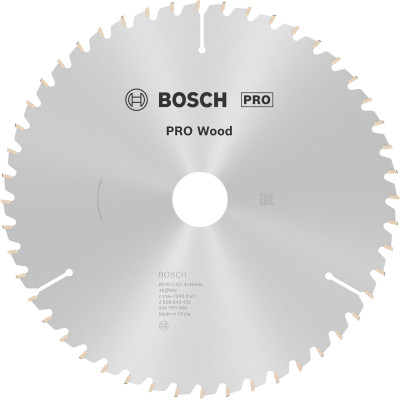 Пиляльний диск Bosch PRO Wood 216×1.4/2×30 мм 48 АТВ