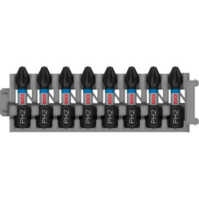 Ударні біти PH2, Impact Control, 25 мм, 8 шт