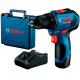 Акумуляторний безщітковий шурупокрут Bosch GSR 12V-30 Professional, 1 акб GBA 12V 2 Ah, з/п GAL 12V-40
