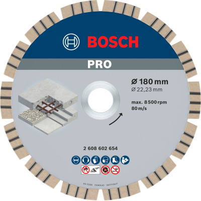 Алмазний круг Bosch Best for Concrete, 180 мм
