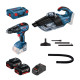 Ударний дриль-шурупокрут Bosch GSB 18V-50 Professional з пилососом GAS 18V-1, 2 акб GBA 18 V 5.0 Ah, L-Boxx