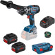 Акумуляторний дриль-шуруповерт Bosch GSR 18V-150 C Professional, 2 акб ProCORE18V 8.0Ah, з/п GAL 1880 CV в L-BOXX 136