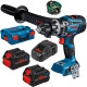 Акумуляторний ударний дриль-шуруповерт Bosch GSB 18V-150 C Professional, 2 акб ProCORE18V 8.0Ah, з/п GAL 1880 CV в L-BOXX 136