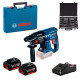 Перфоратор Bosch GBH 180-LI Professional, 2 акб GBA 18V 4.0Ah та з/п GAL 18V-40, набір сверл SDS plus, в кейсі