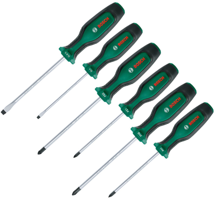 Набор отверток Bosch SL/PH/PZ, 6 шт