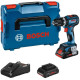 Ударний акумуляторний дриль-шурупокрут Bosch Professional GSB 18V-90 C 2 акб ProCORE 18V 4.0Ah і з/п GAL 18V-40 в L-Boxx 136