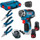 Акумуляторний дриль-шурупокрут Bosch Professional GSR 12V-35 FC з плоскогубцями в L-Boxx 102 з 2 акб GBA 12V 2.0Ah і з/п GAL 1210 CV