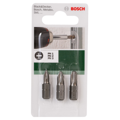 Набір біт Bosch Standard Ph1, Ph2, Ph3
