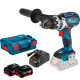 Акумуляторний ударний дриль-шурупокрут Bosch GSB 18V-110 C Professional, 2 акб GBA 18V 5 Ah та з/п GAL 1880 CV