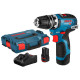 Безщітковий акумуляторний дриль-шурупокрут Bosch Professional GSR 12V-35 FC із ШЗП в L-Boxx 102 із 2 акб GBA 12V 3.0Ah та з/п GAL 12V-40