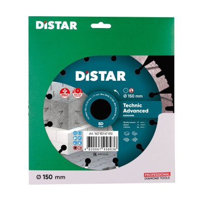 Алмазний диск Distar 150x2,3/1,5x11x22,23-12-HIT універсальний